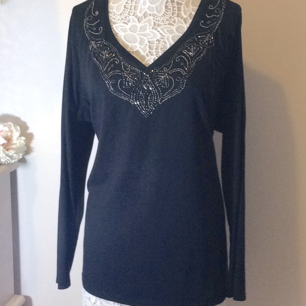 Venezia Dressy Black Top